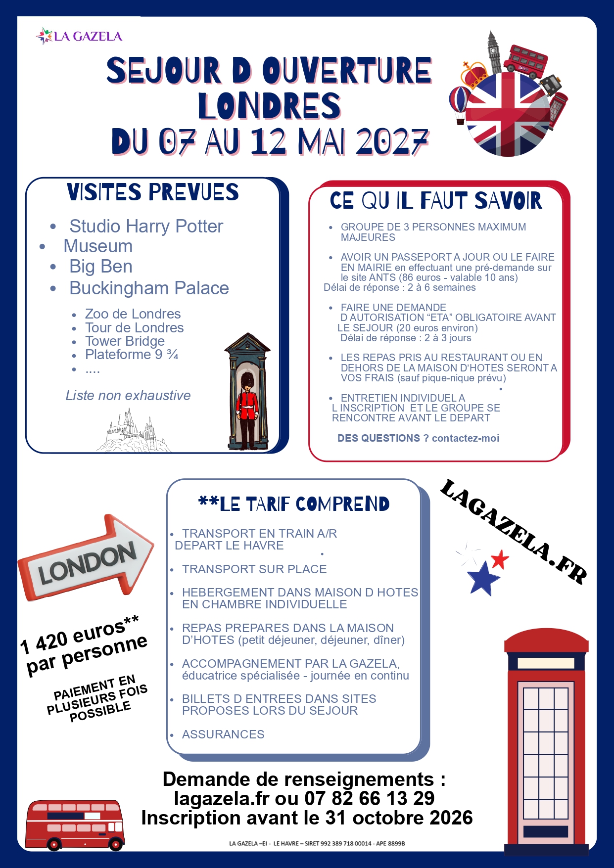 DECOUVERTE DE LONDRES – Harry Potter