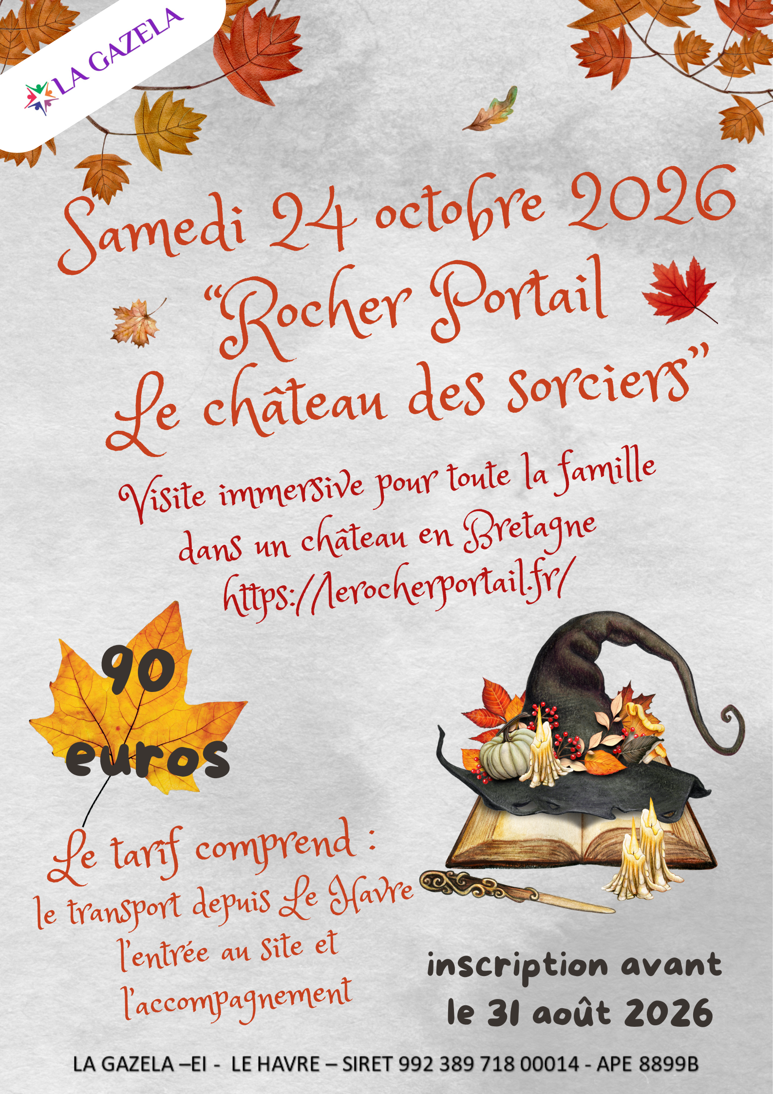 LE ROCHER PORTAIL .. inspiration Poudlard – COMPLET