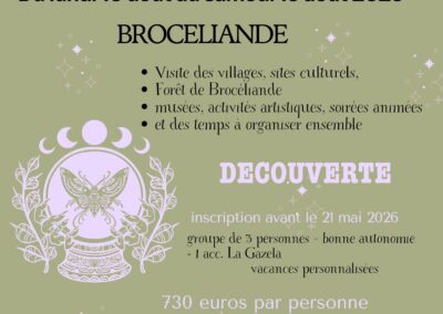 SEJOUR D OUVERTURE – 6 jours à BROCELIANDE