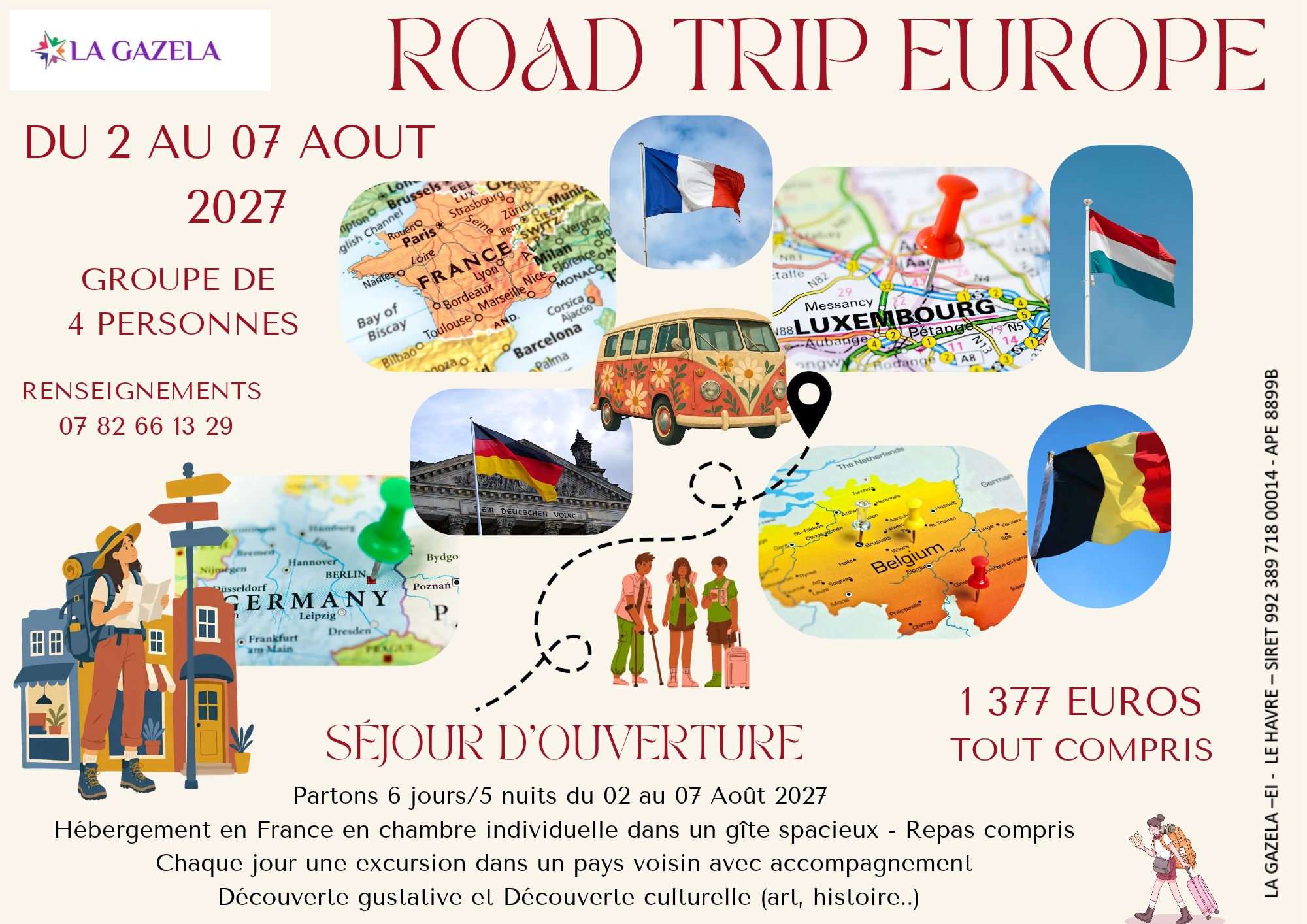 ROAD TRIP EN EUROPE – séjour d&rsquo;ouverture – reste 4 places
